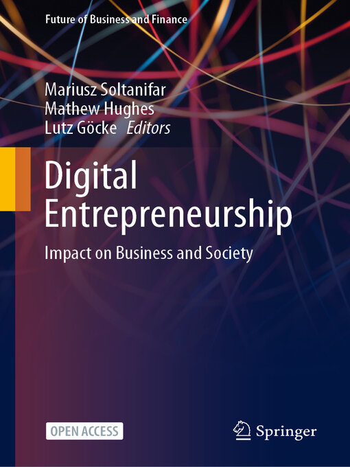 Title details for Digital Entrepreneurship by Mariusz Soltanifar - Available